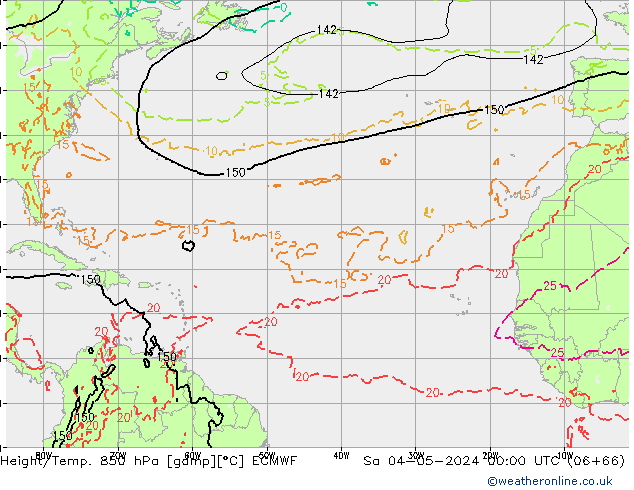 Z500/Rain (+SLP)/Z850 ECMWF Sa 04.05.2024 00 UTC