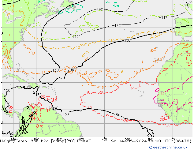 Z500/Rain (+SLP)/Z850 ECMWF so. 04.05.2024 06 UTC