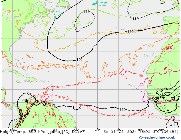 Z500/Rain (+SLP)/Z850 ECMWF So 04.05.2024 18 UTC