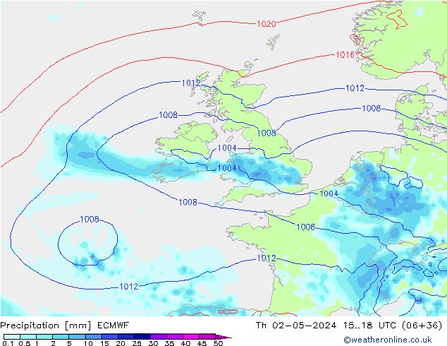 Précipitation ECMWF jeu 02.05.2024 18 UTC