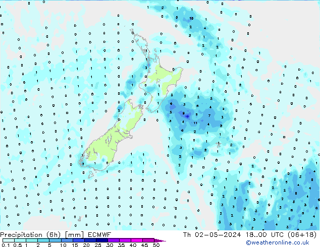 Z500/Rain (+SLP)/Z850 ECMWF Th 02.05.2024 00 UTC