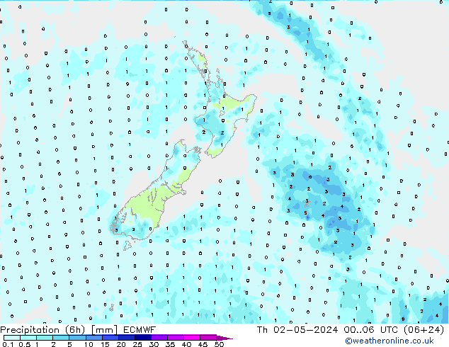 Z500/Rain (+SLP)/Z850 ECMWF Qui 02.05.2024 06 UTC