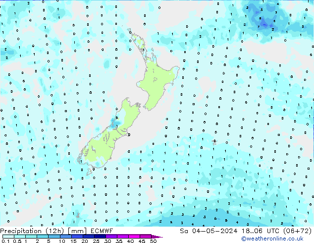 Precipitazione (12h) ECMWF sab 04.05.2024 06 UTC