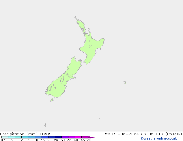 Neerslag ECMWF wo 01.05.2024 06 UTC