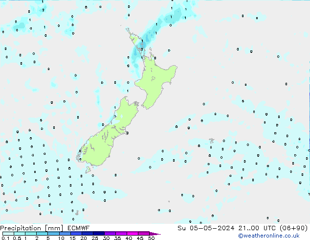 Precipitation ECMWF Su 05.05.2024 00 UTC