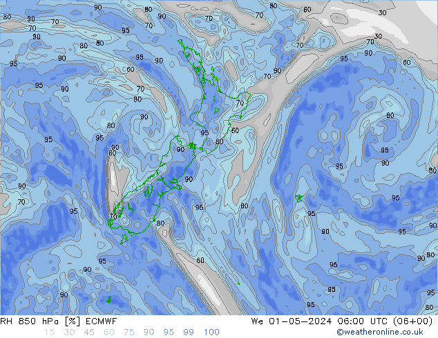 RV 850 hPa ECMWF wo 01.05.2024 06 UTC