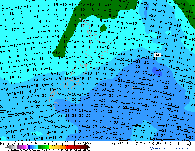 Z500/Rain (+SLP)/Z850 ECMWF vie 03.05.2024 18 UTC
