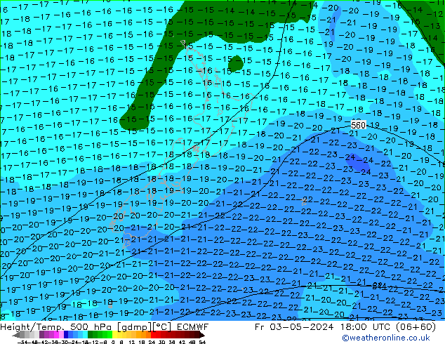 Z500/Rain (+SLP)/Z850 ECMWF Fr 03.05.2024 18 UTC