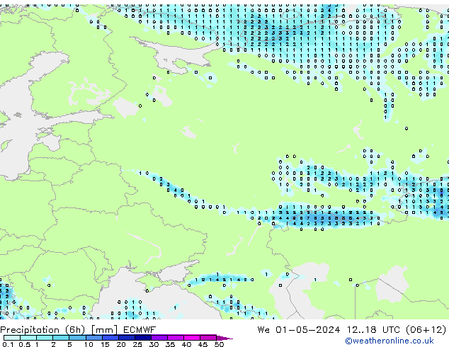 Z500/Rain (+SLP)/Z850 ECMWF mer 01.05.2024 18 UTC