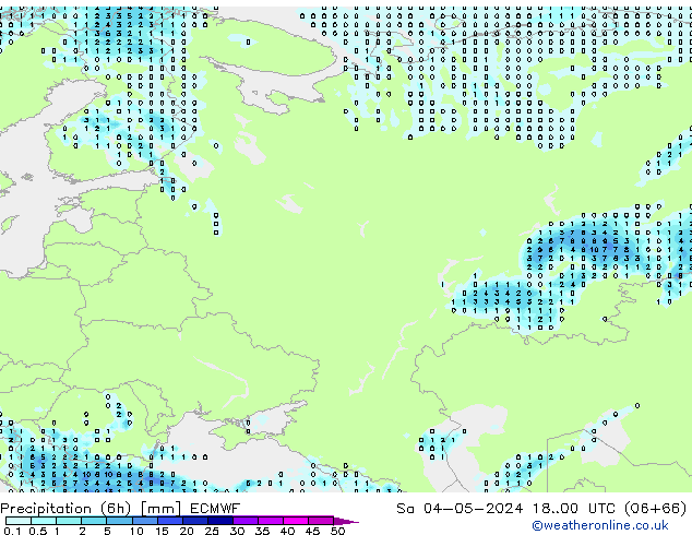 Z500/Rain (+SLP)/Z850 ECMWF sam 04.05.2024 00 UTC