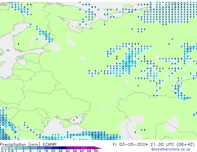 opad ECMWF pt. 03.05.2024 00 UTC