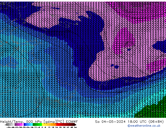 Z500/Rain (+SLP)/Z850 ECMWF So 04.05.2024 18 UTC