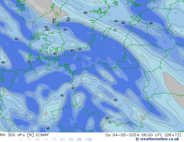 RH 300 hPa ECMWF  04.05.2024 06 UTC