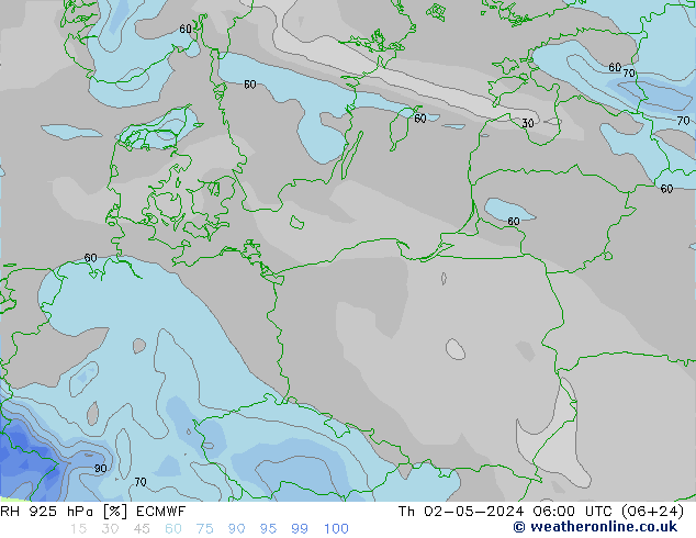 925 hPa Nispi Nem ECMWF Per 02.05.2024 06 UTC