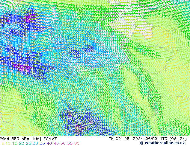  850 hPa ECMWF  02.05.2024 06 UTC