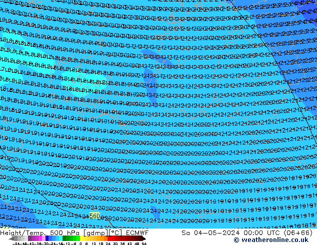 Z500/Rain (+SLP)/Z850 ECMWF  04.05.2024 00 UTC