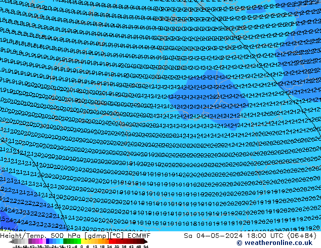 Z500/Rain (+SLP)/Z850 ECMWF  04.05.2024 18 UTC