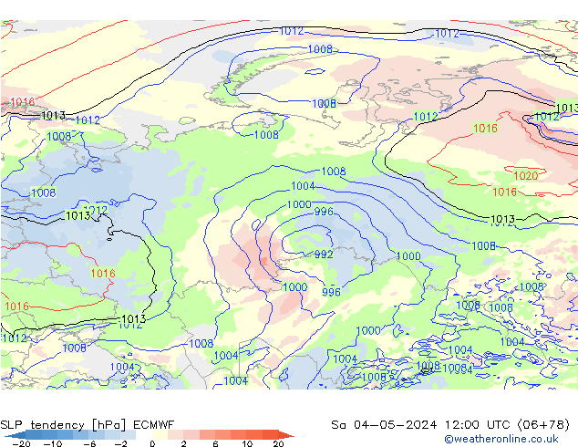 Y. Basıncı eğilimi ECMWF Cts 04.05.2024 12 UTC