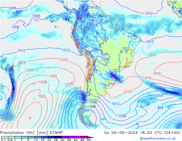 Z500/Rain (+SLP)/Z850 ECMWF Sa 04.05.2024 00 UTC