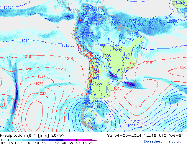 Z500/Rain (+SLP)/Z850 ECMWF So 04.05.2024 18 UTC