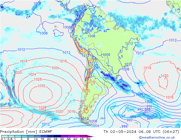 Precipitación ECMWF jue 02.05.2024 09 UTC