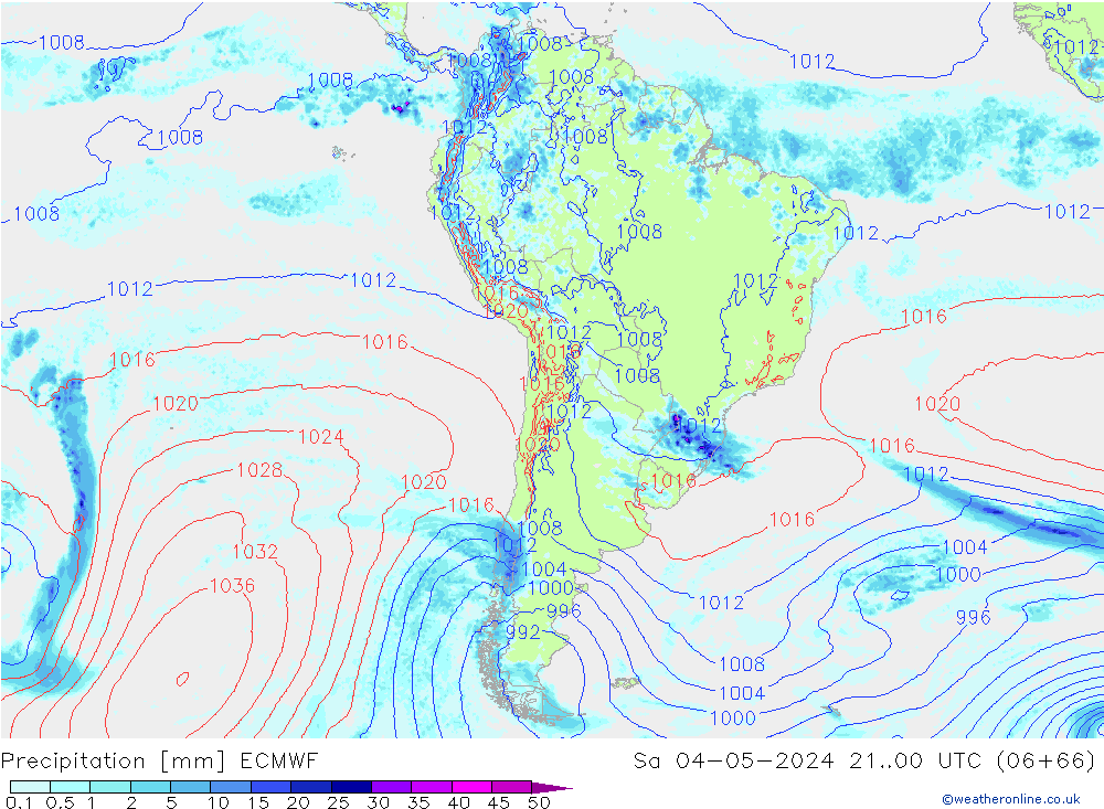 Precipitation ECMWF Sa 04.05.2024 00 UTC