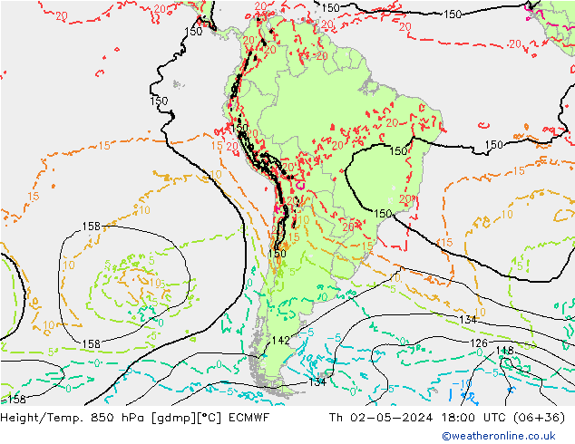 Z500/Rain (+SLP)/Z850 ECMWF Th 02.05.2024 18 UTC