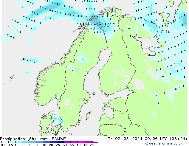 Z500/Rain (+SLP)/Z850 ECMWF Th 02.05.2024 06 UTC