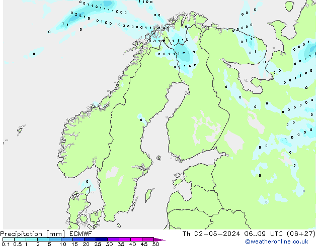 opad ECMWF czw. 02.05.2024 09 UTC