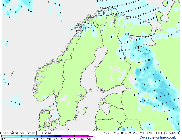 Niederschlag ECMWF So 05.05.2024 00 UTC