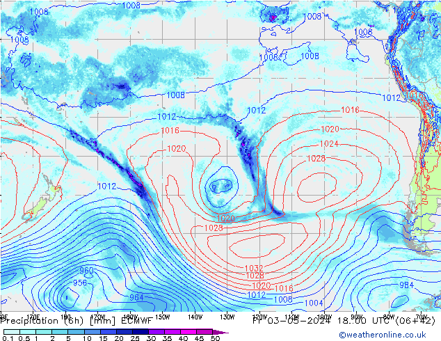 Z500/Rain (+SLP)/Z850 ECMWF ven 03.05.2024 00 UTC