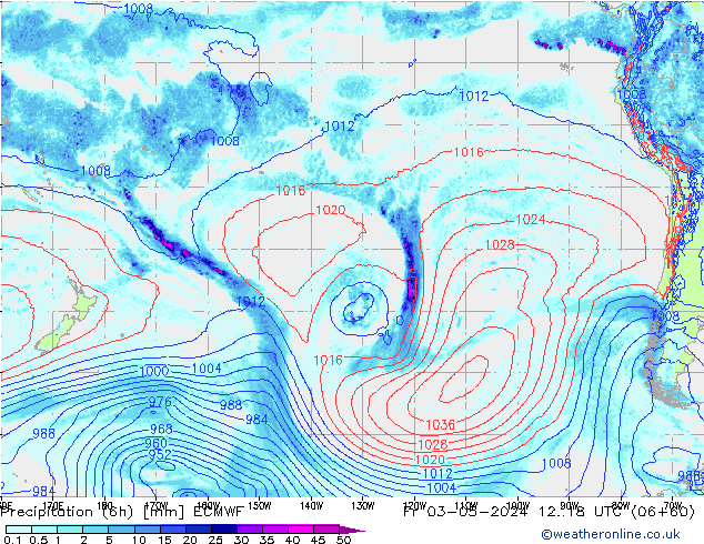 Z500/Rain (+SLP)/Z850 ECMWF пт 03.05.2024 18 UTC