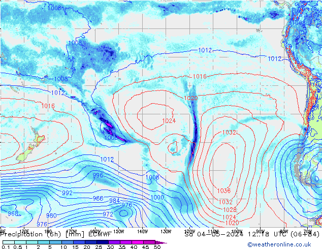 Yağış (6h) ECMWF Cts 04.05.2024 18 UTC