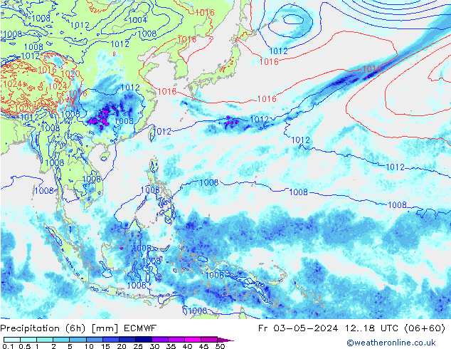 Z500/Rain (+SLP)/Z850 ECMWF pt. 03.05.2024 18 UTC