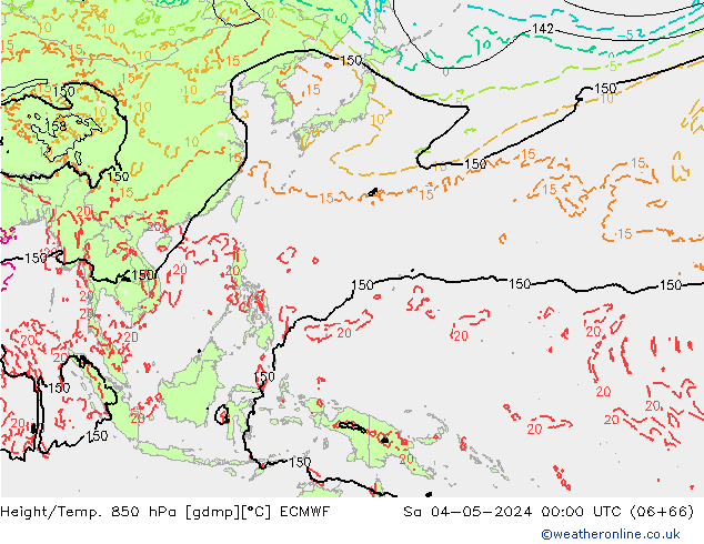 Z500/Regen(+SLP)/Z850 ECMWF za 04.05.2024 00 UTC