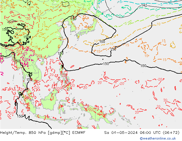 Z500/Rain (+SLP)/Z850 ECMWF  04.05.2024 06 UTC