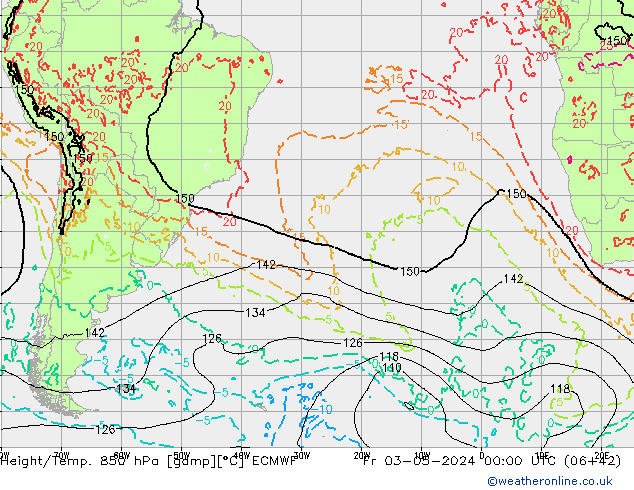 Z500/Rain (+SLP)/Z850 ECMWF Sex 03.05.2024 00 UTC