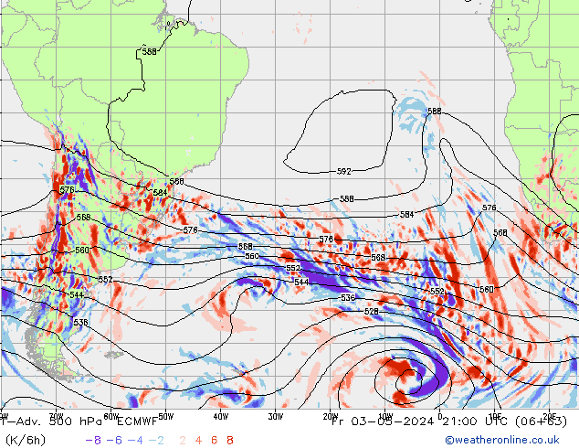 T-Adv. 500 hPa ECMWF ven 03.05.2024 21 UTC