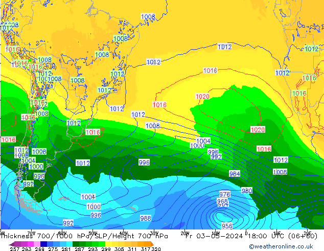 Thck 700-1000 hPa ECMWF Sex 03.05.2024 18 UTC