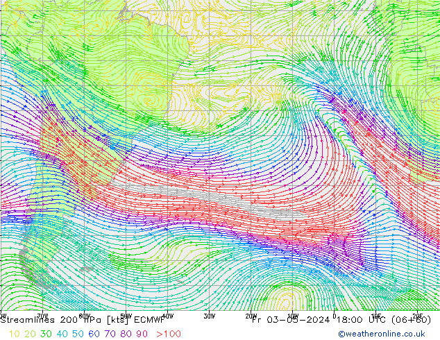 ветер 200 гПа ECMWF пт 03.05.2024 18 UTC