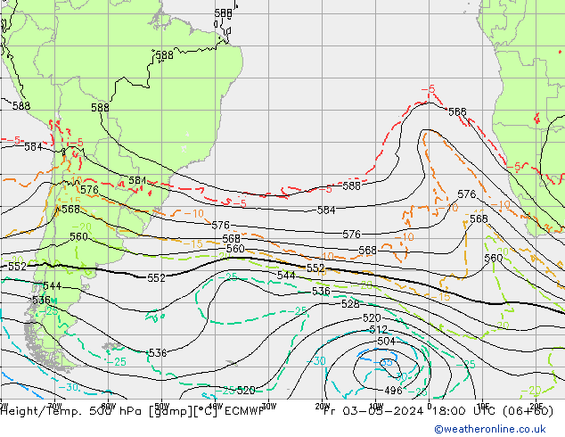 Z500/Regen(+SLP)/Z850 ECMWF vr 03.05.2024 18 UTC