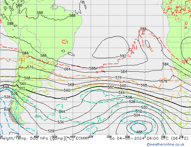 Z500/Rain (+SLP)/Z850 ECMWF Sáb 04.05.2024 06 UTC