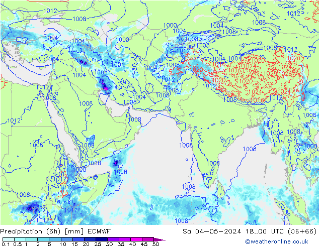 Z500/Rain (+SLP)/Z850 ECMWF sab 04.05.2024 00 UTC