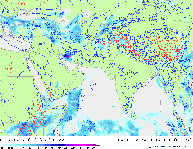 Z500/Rain (+SLP)/Z850 ECMWF Sa 04.05.2024 06 UTC