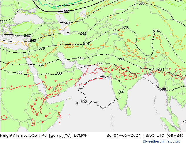 Z500/Rain (+SLP)/Z850 ECMWF So 04.05.2024 18 UTC