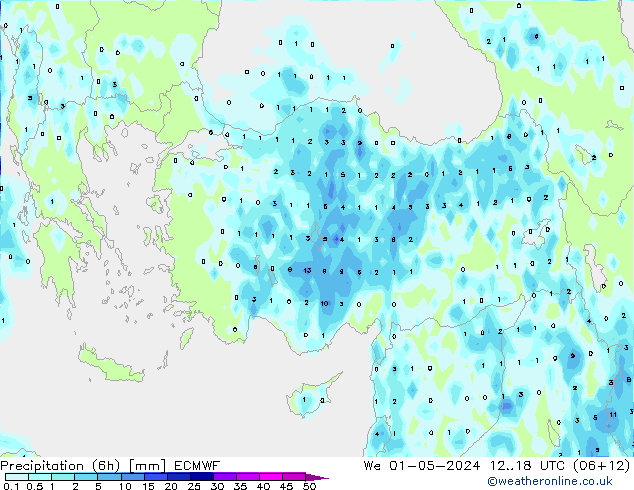 Z500/Rain (+SLP)/Z850 ECMWF Qua 01.05.2024 18 UTC