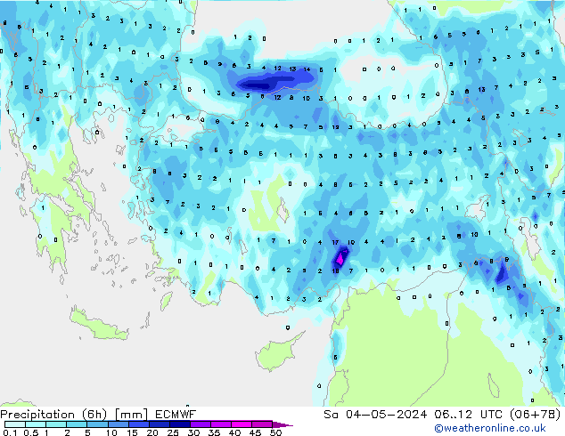 Z500/Rain (+SLP)/Z850 ECMWF  04.05.2024 12 UTC