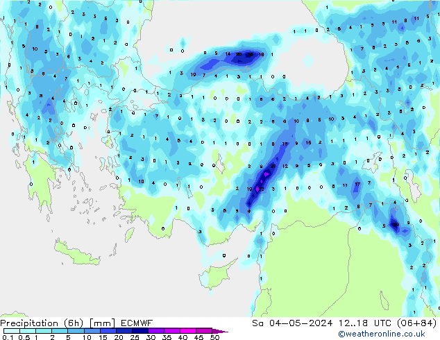 Z500/Rain (+SLP)/Z850 ECMWF Sa 04.05.2024 18 UTC