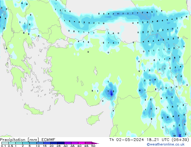 precipitação ECMWF Qui 02.05.2024 21 UTC