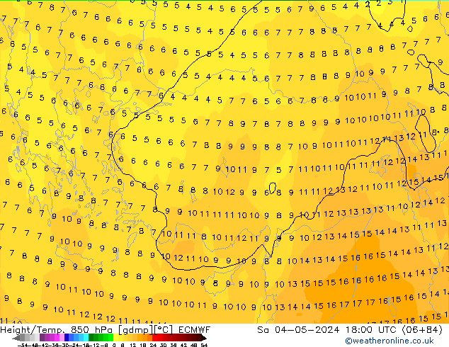 Z500/Rain (+SLP)/Z850 ECMWF sáb 04.05.2024 18 UTC